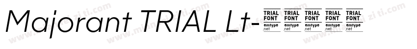 Majorant TRIAL Lt字体转换